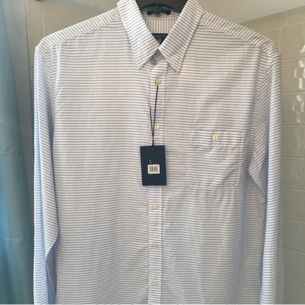 Gant Button Down Windward Poplin Fitted Long